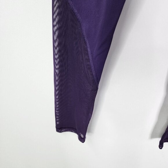 Aritzia The Constant Acosta Pant Leggings Mesh Panels Medium Purple Women's - Picture 4 of 12